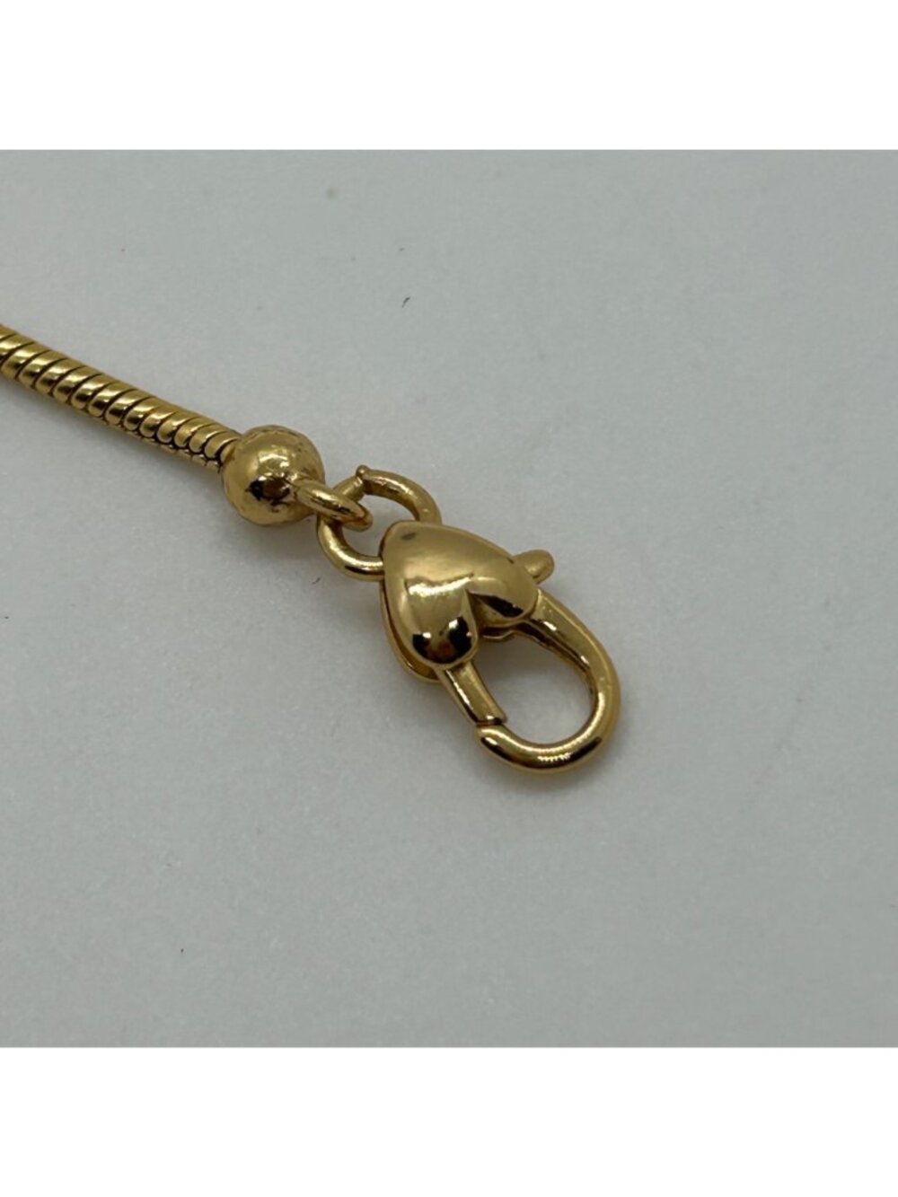 Brighton Gold Heart Crystal Charm Bracelet Snake Chain Jewelry Adjustable 7-8" - Picture 12 of 14